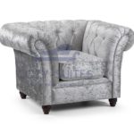 Copy of Derby Chesterfield Silver Armchair